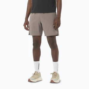 Spodenki do biegania męskie Salomon Shakeout Core 2IN1 7" No Liner iron