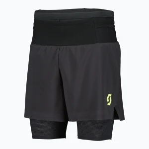 Spodenki do biegania męskie SCOTT RC Run Hybrid black/yellow