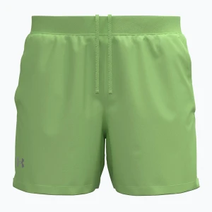 Spodenki do biegania męskie Under Armour Launch 5" lumos lime/white