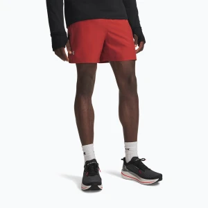 Spodenki do biegania męskie Under Armour Launch 5" Shorts heritage red / black / reflective