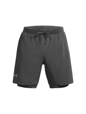 Spodenki do biegania męskie Under Armour UA Launch 7'' 2-In-1 Shorts - szare