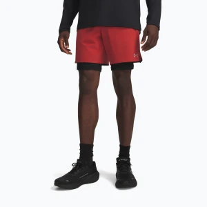 Spodenki do biegania męskie Under Armour Velociti Pro 2IN1 Shorts heritage red / reflective