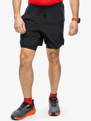 Spodenki do biegania Under Armour Launch 7 inch 2-in-1 Short - black/black/reflective