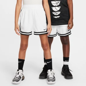 Spodenki do koszykówki dla dużych dzieci Nike DNA 13 cm - Biel