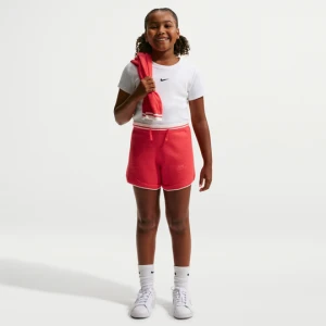 Spodenki dresowe dla dużych dzieci (dziewcząt) Nike - Czerwony