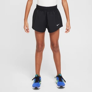 Spodenki dziewczęce 2w1 8 cm Dri-FIT Nike One - Czerń