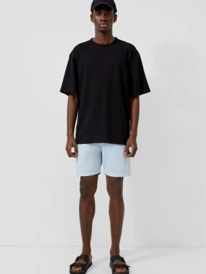 Spodenki jogger z mieszanki lnu QS