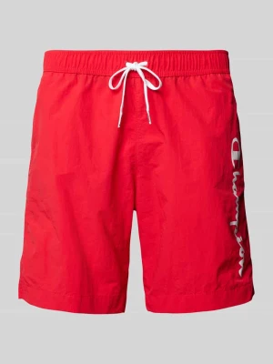 Spodenki kąpielowe o kroju regular fit z nadrukiem z logo Champion
