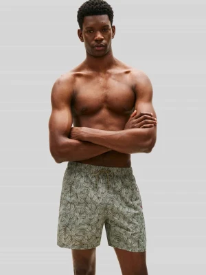 Spodenki kąpielowe o kroju regular fit z nadrukiem z logo Tommy Hilfiger