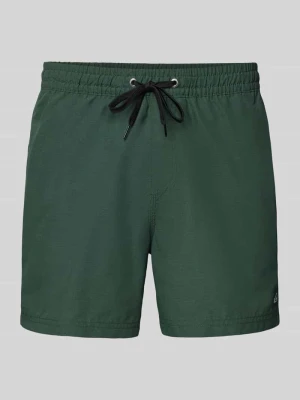 Spodenki kąpielowe o kroju regular fit z naszywką z logo Model 'Everyday' Quiksilver Khaki