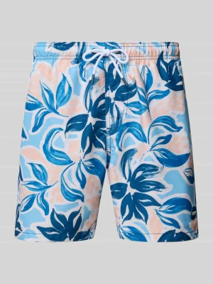 Spodenki kąpielowe o kroju regular fit z naszywką z logo model ‘Mike’ Shiwi
