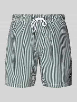 Spodenki kąpielowe o kroju regular fit z naszywką z logo model ‘Mike’ Shiwi