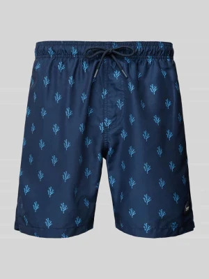Spodenki kąpielowe o kroju regular fit z naszywką z logo model ‘Mike’ Shiwi