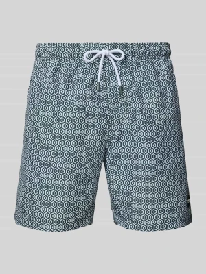 Spodenki kąpielowe o kroju regular fit z naszywką z logo model ‘Mike’ Shiwi