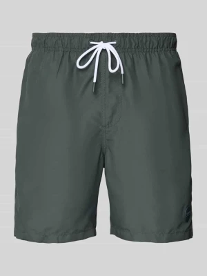 Spodenki kąpielowe o kroju regular fit z naszywką z logo model ‘Mike’ Shiwi