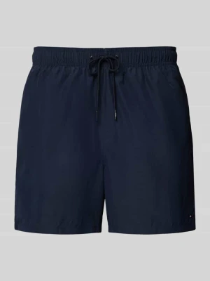 Spodenki kąpielowe o kroju regular fit z pasem z logo Tommy Hilfiger