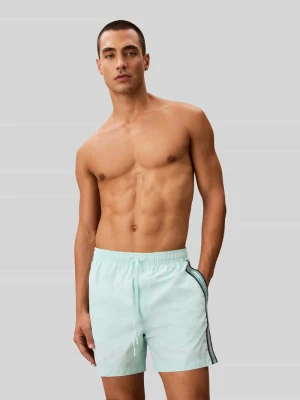 Spodenki kąpielowe o kroju regular fit z taśmą z logo Calvin Klein Underwear