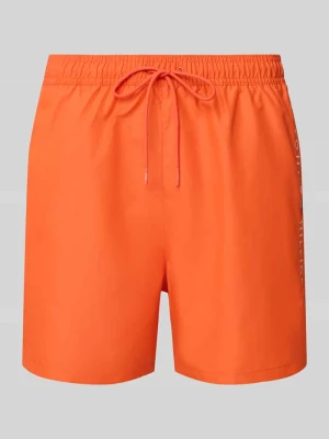 Spodenki kąpielowe o kroju regular fit z wyhaftowanym logo Tommy Hilfiger