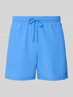 Spodenki kąpielowe o kroju regular fit z wyhaftowanym logo Tommy Hilfiger