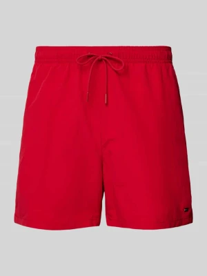 Spodenki kąpielowe o kroju regular fit z wyhaftowanym logo Tommy Hilfiger