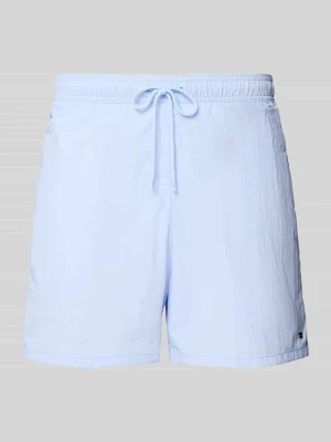 Spodenki kąpielowe o kroju regular fit z wyhaftowanym logo Tommy Hilfiger