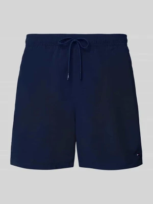 Spodenki kąpielowe o kroju regular fit z wyhaftowanym logo Tommy Hilfiger
