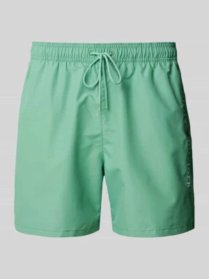 Spodenki kąpielowe o kroju regular fit z wyhaftowanym logo Tommy Hilfiger