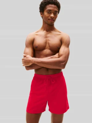 Spodenki kąpielowe o kroju regular fit z wyhaftowanym logo Tommy Hilfiger