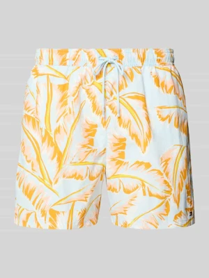 Spodenki kąpielowe o kroju regular fit z wyhaftowanym logo Tommy Hilfiger