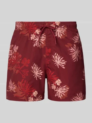 Spodenki kąpielowe o kroju regular fit z zwierzęcym nadrukiem na całej powierzchni model 'Maui' jack & jones