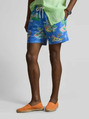Spodenki kąpielowe o kroju regular fit ze wzorem na całej powierzchni Polo Ralph Lauren Underwear