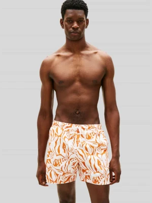 Spodenki kąpielowe o kroju regular fit ze wzorem na całej powierzchni Tommy Hilfiger