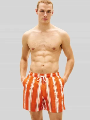 Spodenki kąpielowe o kroju regular fit ze wzorem na całej powierzchni Tommy Hilfiger