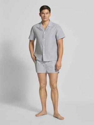 Spodenki kąpielowe o kroju relaxed fit z fakturowanym wzorem model ‘Velvetfish’ Boss