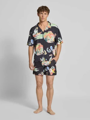Spodenki kąpielowe o kroju relaxed fit z nadrukiem z logo model ‘CALALA’ HUGO