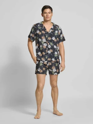Spodenki kąpielowe o kroju relaxed fit z naszywką z logo model ‘Piranha’ Boss