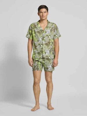 Spodenki kąpielowe o kroju relaxed fit z naszywką z logo model ‘Piranha’ Boss