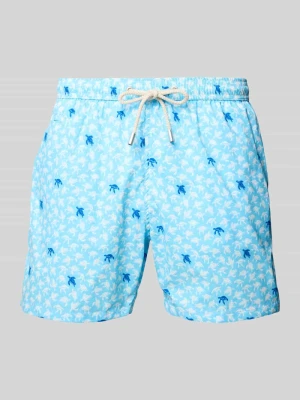 Spodenki kąpielowe o kroju relaxed fit z tunelem MC2 Saint Barth