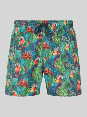 Spodenki kąpielowe o kroju relaxed fit z wyhaftowanym logo MCNEAL