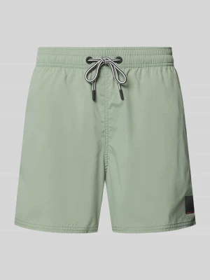 Spodenki kąpielowe o kroju straight fit z tunelem Fire + Ice