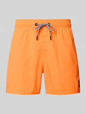 Spodenki kąpielowe o kroju straight fit z tunelem Fire + Ice