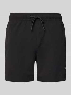 Spodenki kąpielowe o prostym kroju z detal z logo model 'Maui' jack & jones