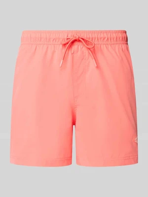 Spodenki kąpielowe o prostym kroju z detal z logo model 'Maui' jack & jones
