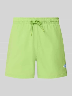 Spodenki kąpielowe o prostym kroju z detal z logo model 'Maui' jack & jones
