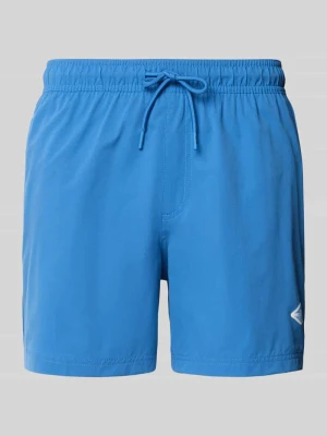 Spodenki kąpielowe o prostym kroju z detal z logo model 'Maui' jack & jones