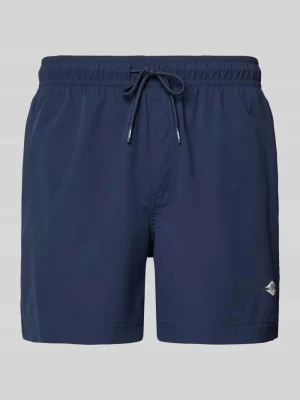 Spodenki kąpielowe o prostym kroju z detal z logo model 'Maui' jack & jones