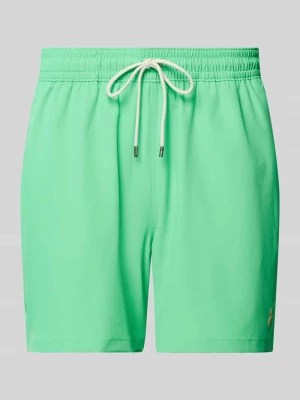 Spodenki kąpielowe w jednolitym kolorze z elastycznym pasem Polo Ralph Lauren Underwear