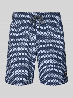 Spodenki kąpielowe we wzór na całej powierzchni model 'Hammam Tile' Shiwi
