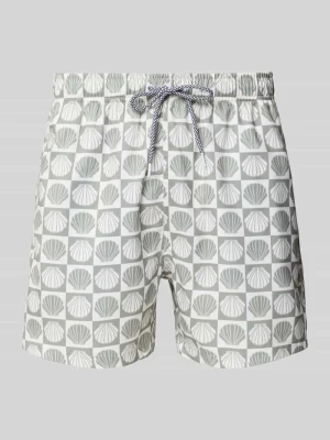 Spodenki kąpielowe we wzór na całej powierzchni model 'Ilfracombe' BOARDIES