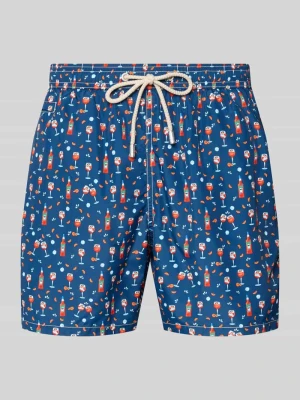 Spodenki kąpielowe we wzór na całej powierzchni model 'LIGHTING MICRO FANTASY' MC2 Saint Barth